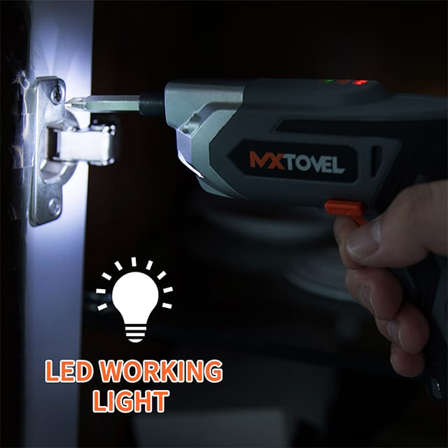 電動ドライバー ドリルセット 3.6V LED コードレス ドライバー