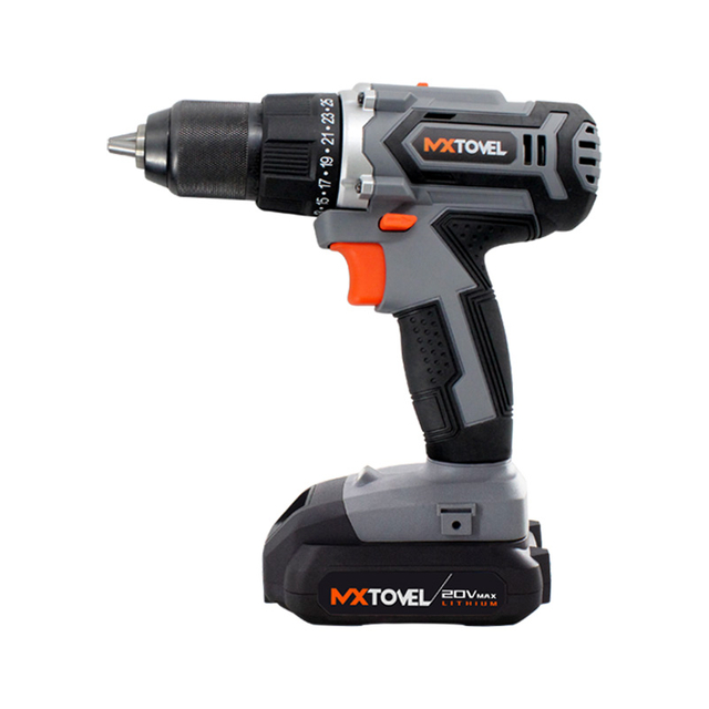 20Vさまざまな速度の充電式電動ポータブルコードレスドリル、LEDライト付き